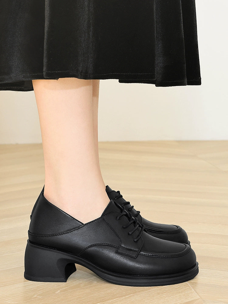 Gucci Tianlun, small leather shoes worn by middle-aged mothers, foreign style 2023 new leather shoes, women's leather shoes, spring and autumn models
