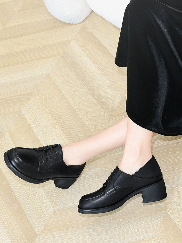 Gucci Tianlun, small leather shoes worn by middle-aged mothers, foreign style 2023 new leather shoes, women's leather shoes, spring and autumn models
